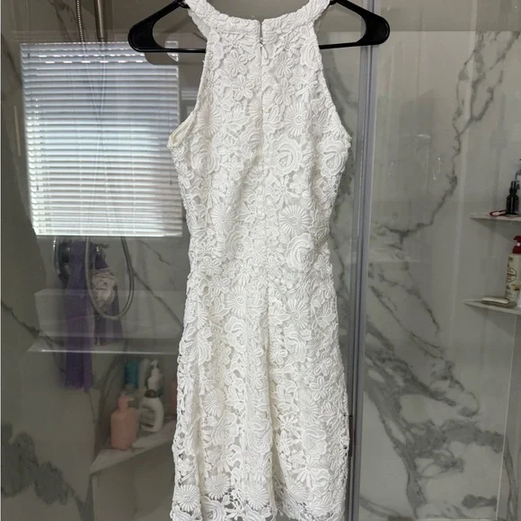 Lulus Love Poem White Lace Mini Dress - Picture 6 of 7